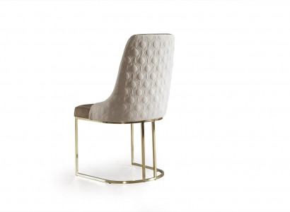 Beige Esszimmerstuhl Wohnzimmer Sofa Wohnzimmer Club TV Cocktailparty Neu